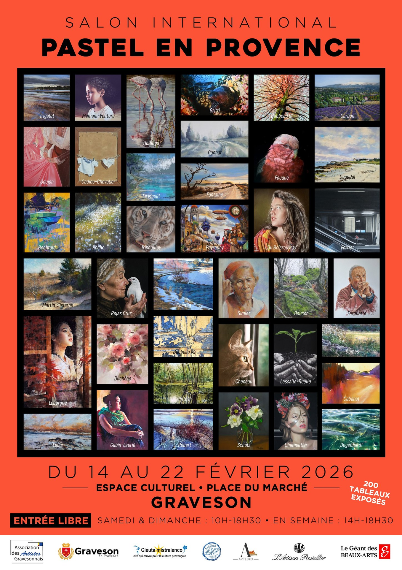 Salon du Pastel en Provence du 14 au 22 février 2026 Espace Culturel